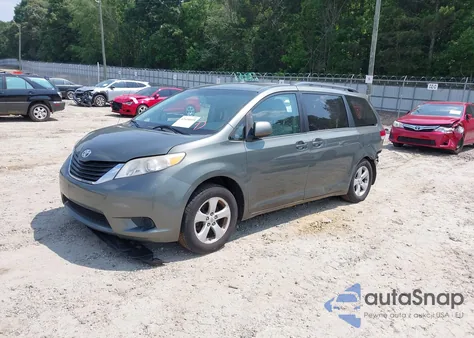 2011 Toyota Sienna Le V6 from USA, damaged, VIN 5TDKK3DC0BS052186
